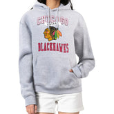 Chicago Blackhawks G-III 4Her by Carl Banks Women's Team Logo Tri-Blend Fleece Pullover Hoodie - Heather Gray | NHL online