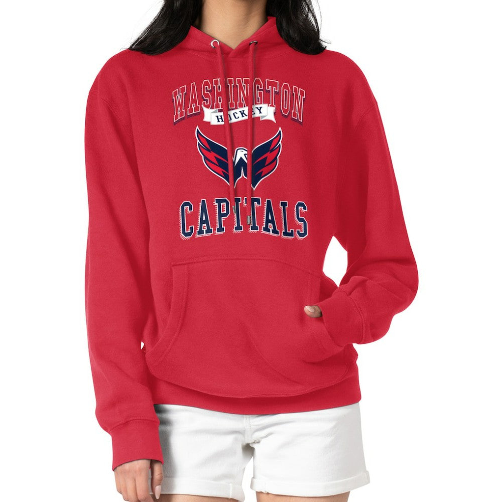 Washington Capitals G-III 4Her by Carl Banks Women's Team Logo Tri-Blend Fleece Pullover Hoodie - Red | NHL near me