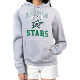 Dallas Stars G-III 4Her by Carl Banks Women's Team Logo Tri-Blend Fleece Pullover Hoodie - Heather Gray | NHL Clearance