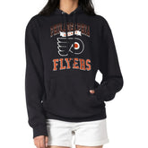 Philadelphia Flyers G-III 4Her by Carl Banks Women's Team Logo Tri-Blend Fleece Pullover Hoodie - Black | NHL Clearance