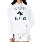 San Jose Sharks G-III 4Her by Carl Banks Women's Team Logo Tri-Blend Fleece Pullover Hoodie - White | NHL Clearance