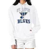 St. Louis Blues G-III 4Her by Carl Banks Women's Team Logo Tri-Blend Fleece Pullover Hoodie - White | NHL discount