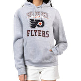 Philadelphia Flyers G-III 4Her by Carl Banks Women's Team Logo Tri-Blend Fleece Pullover Hoodie - Heather Gray | NHL discount