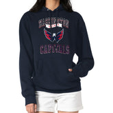 Washington Capitals G-III 4Her by Carl Banks Women's Team Logo Tri-Blend Fleece Pullover Hoodie - Navy | NHL Lifestyle