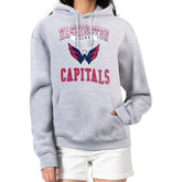 Washington Capitals G-III 4Her by Carl Banks Women's Team Logo Tri-Blend Fleece Pullover Hoodie - Heather Gray | NHL on sale