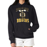 Boston Bruins G-III 4Her by Carl Banks Women's Team Logo Tri-Blend Fleece Pullover Hoodie - Black | NHL Clearance