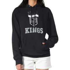 Los Angeles Kings G-III 4Her by Carl Banks Women's Team Logo Tri-Blend Fleece Pullover Hoodie - Black | NHL sale
