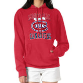 Montreal Canadiens G-III 4Her by Carl Banks Women's Team Logo Tri-Blend Fleece Pullover Hoodie - Red | NHL Lifestyle