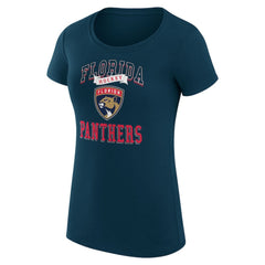 Florida Panthers G-III 4Her by Carl Banks Women's Super-Slim Fit Lightweight Team Logo Graphic T-Shirt - Navy | NHL online