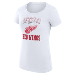 Detroit Red Wings G-III 4Her by Carl Banks Women's Super-Slim Fit Lightweight Team Logo Graphic T-Shirt - White | NHL on sale