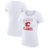 Calgary Flames G-III 4Her by Carl Banks Women's Super-Slim Fit Lightweight Team Logo Graphic T-Shirt - White | NHL near me