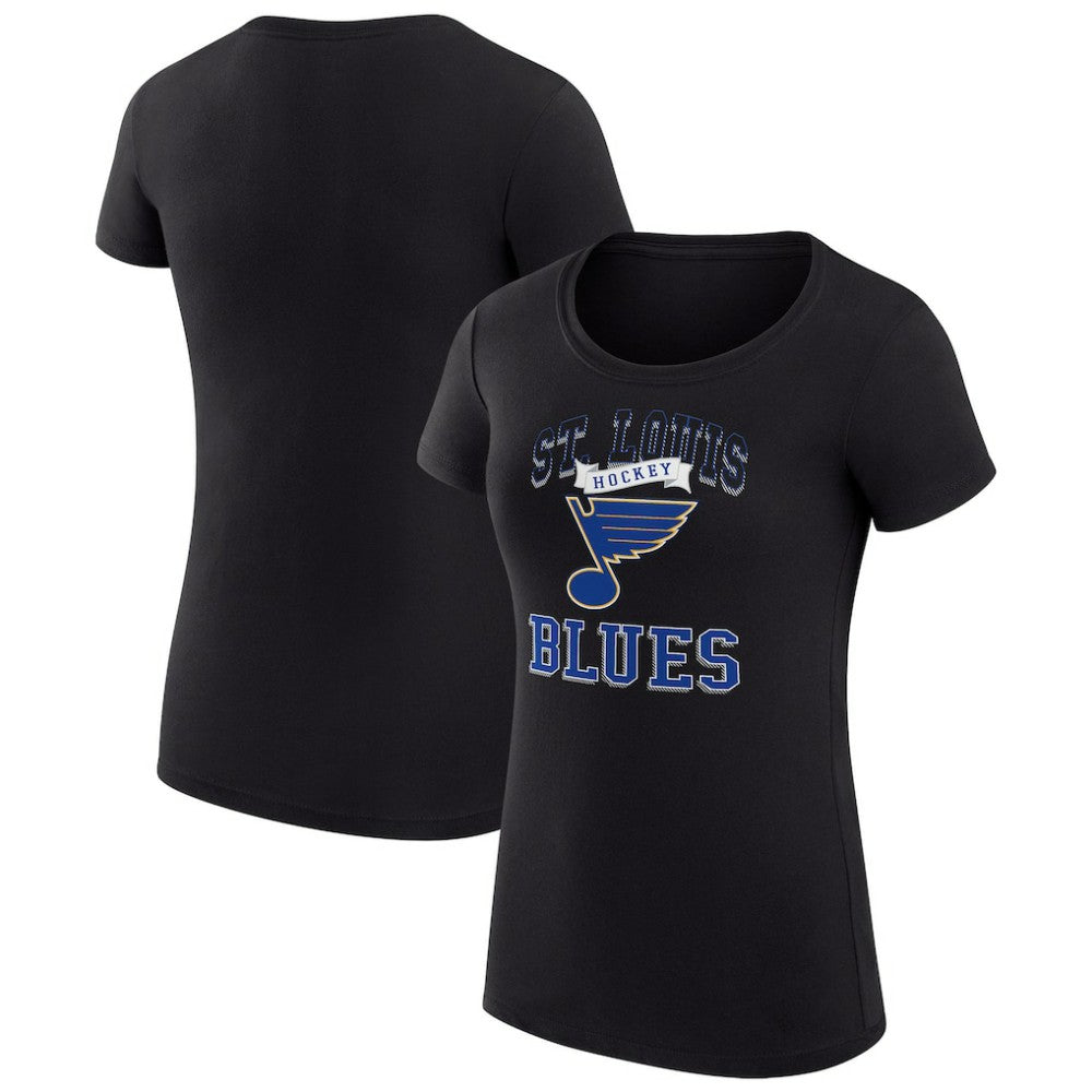 St. Louis Blues G-III 4Her by Carl Banks Women's Super-Slim Fit Lightweight Team Logo Graphic T-Shirt - Black | NHL discount