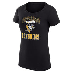 Pittsburgh Penguins G-III 4Her by Carl Banks Women's Super-Slim Fit Lightweight Team Logo Graphic T-Shirt - Black | NHL online