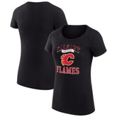 Calgary Flames G-III 4Her by Carl Banks Women's Super-Slim Fit Lightweight Team Logo Graphic T-Shirt - Black | NHL on sale