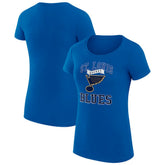 St. Louis Blues G-III 4Her by Carl Banks Women's Super-Slim Fit Lightweight Team Logo Graphic T-Shirt - Blue | NHL discount