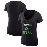 Dallas Stars G-III 4Her by Carl Banks Women's Super-Slim Fit Lightweight Team Logo Graphic V-Neck T-Shirt - Black | NHL discount