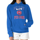 Detroit Pistons G-III 4Her by Carl Banks Women's Graphic Fleece Pullover Hoodie Blue
