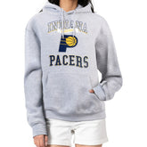 Indiana Pacers G-III 4Her by Carl Banks Women's Graphic Fleece Pullover Hoodie Heather Gray