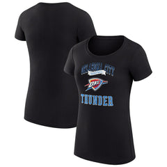 Oklahoma City Thunder G-III 4Her by Carl Banks Women's Super-Slim Fit Lightweight Team Logo T-Shirt Black