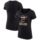 Cleveland Cavaliers G-III 4Her by Carl Banks Women's Super-Slim Fit Lightweight Team Logo T-Shirt Black