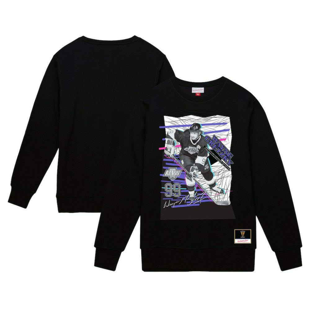 Wayne Gretzky Los Angeles Kings Mitchell & Ness Streak Pullover Sweatshirt - Black | NHL near me