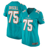 Jack Driscoll Miami Dolphins Women's Team Game Jersey - Aqua - Nike