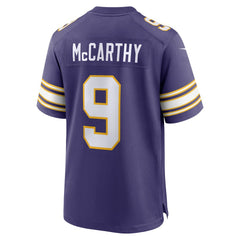 J.J. McCarthy Minnesota Vikings 2nd Alternate Player Game Jersey - Purple - Nike