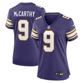 J.J. McCarthy Minnesota Vikings Women's 2nd Alternate Player Game Jersey - Purple - Nike