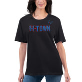 Houston Texans G-III 4Her by Carl Banks Women's Super-Slim Fit Lightweight H-Town T-Shirt - Black - NFL