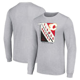 Calgary Flames Starter Shield Long Sleeve Graphic T-Shirt - Heather Gray | NHL online