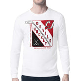 New Jersey Devils Starter Shield Long Sleeve Graphic T-Shirt - White | NHL discount