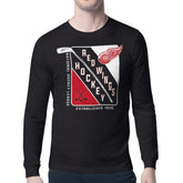 Detroit Red Wings Starter Shield Long Sleeve Graphic T-Shirt - Black | NHL online