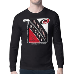 Carolina Hurricanes Starter Shield Long Sleeve Graphic T-Shirt - Black | NHL near me