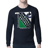 Vancouver Canucks Starter Shield Long Sleeve Graphic T-Shirt - Navy | NHL online
