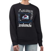 Colorado Avalanche G-III 4Her by Carl Banks Women's Collage Graphic Fleece Long Sleeve Pullover Sweatshirt - Black | NHL near me