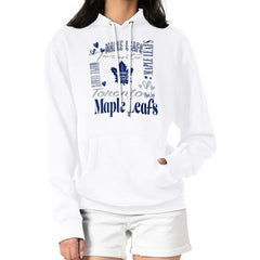 Toronto Maple Leafs G-III 4Her by Carl Banks Women's Collage Team Graphic Tri-Blend Fleece Pullover Hoodie - White | NHL near me