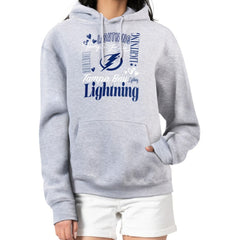 Tampa Bay Lightning G-III 4Her by Carl Banks Women's Collage Team Graphic Tri-Blend Fleece Pullover Hoodie - Heather Gray | NHL discount