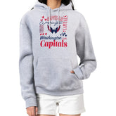 Washington Capitals G-III 4Her by Carl Banks Women's Collage Team Graphic Fleece Pullover Hoodie - Heather Gray | NHL Clearance