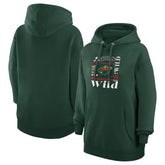 Minnesota Wild G-III 4Her by Carl Banks Women's Collage Team Graphic Tri-Blend Fleece Pullover Hoodie - Olive | NHL online