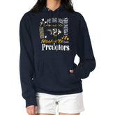 Nashville Predators G-III 4Her by Carl Banks Women's Collage Team Graphic Tri-Blend Fleece Pullover Hoodie - Navy | NHL Lifestyle