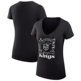 Los Angeles Kings G-III 4Her by Carl Banks Women's Super-Slim Fit Lightweight Collage Team Graphic T-Shirt - Black | NHL discount