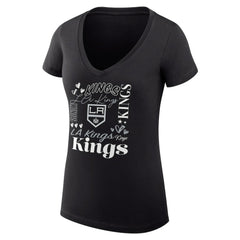 Los Angeles Kings G-III 4Her by Carl Banks Women's Super-Slim Fit Lightweight Collage Team Graphic T-Shirt - Black | NHL discount