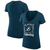 Tampa Bay Lightning G-III 4Her by Carl Banks Women's Super-Slim Fit Lightweight Collage Team Graphic T-Shirt - Blue | NHL near me