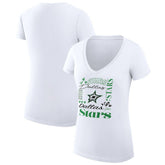 Dallas Stars G-III 4Her by Carl Banks Women's Super-Slim Fit Lightweight Collage Team Graphic T-Shirt - White | NHL on sale