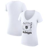 Los Angeles Kings G-III 4Her by Carl Banks Women's Super-Slim Fit Lightweight Collage Team Graphic T-Shirt - White | NHL on sale