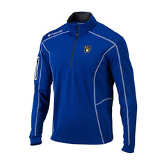 Milwaukee Brewers Columbia Cooperstown Collection Omni-Wick Shotgun Quarter-Zip Top for sale