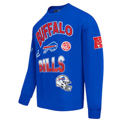 Buffalo Bills Pro Standard Turn It Up Drop Shoulder Pullover Sweatshirt - Royal - NFL