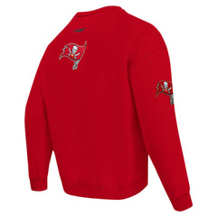 Tampa Bay Buccaneers Pro Standard Turn It Up Drop Shoulder Pullover Sweatshirt - Red - NFL