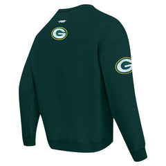Green Bay Packers Pro Standard Turn It Up Drop Shoulder Pullover Sweatshirt - Green - NFL