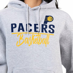 Indiana Pacers G-III 4Her by Carl Banks Women's Graphics Fleece Pullover Hoodie Heather Gray